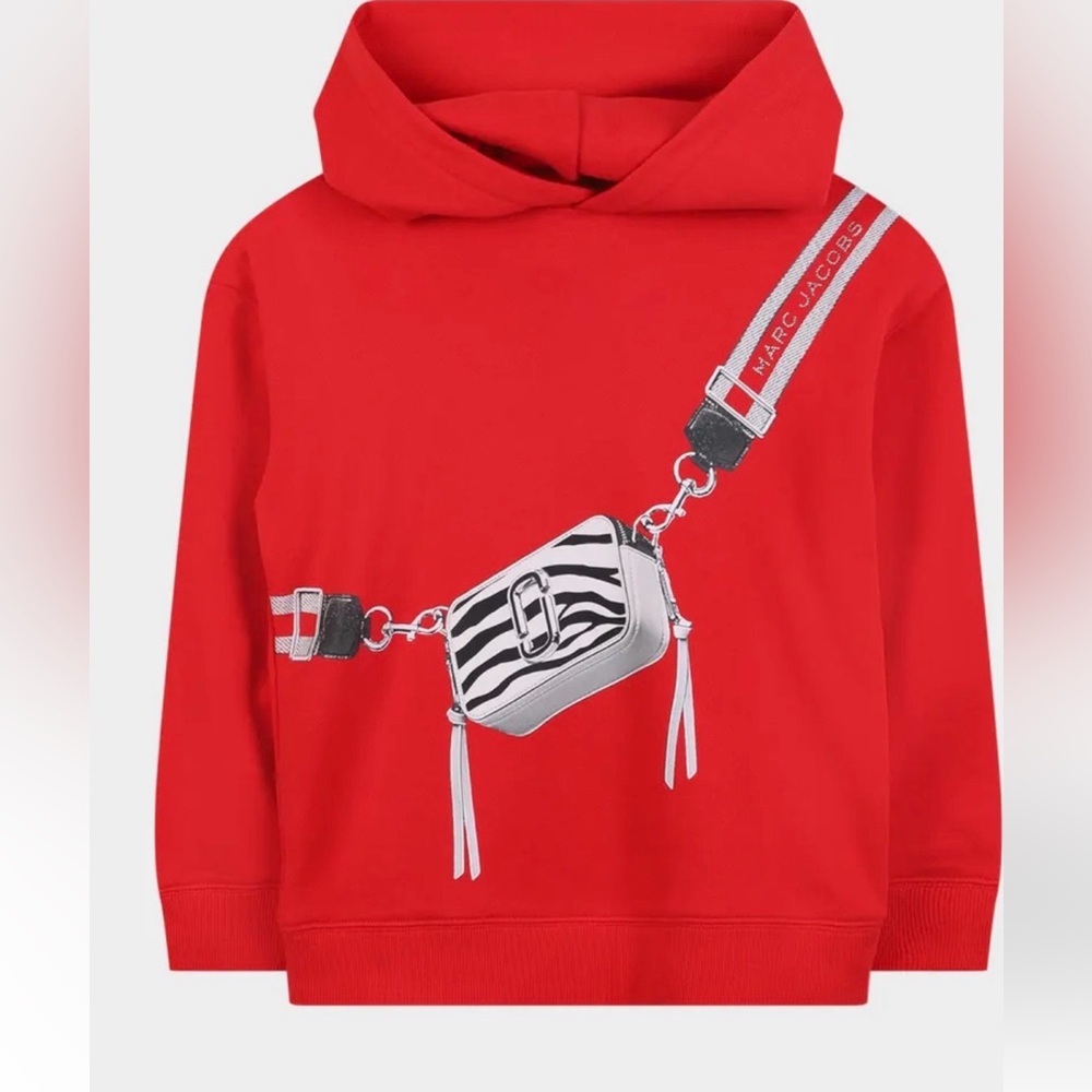 Marc Jacobs Red Hoodie Girls Size 14 NWT